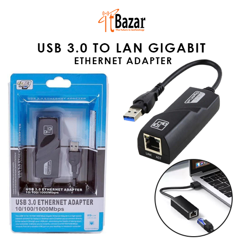 USB 3.0 to Gigabit Ethernet LAN Network Adapter