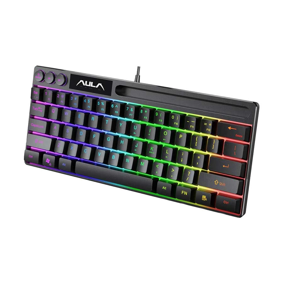 AULA F3061 Wired Multi-Color LED Membrane Gaming Keyboard